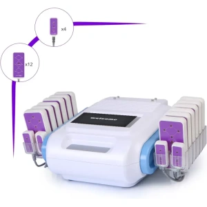 160mw Lipo Laser Weight Loss Fat Burning Removal 12 Big 4 Small Pads