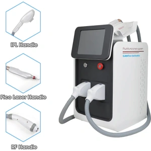 3-in-1 Laser Machine for Hair Removal + Tattoo Removal + E-Light Skin Rejuvenation