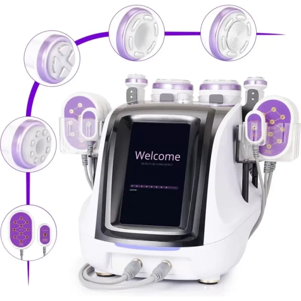 6 In 1 Ultrasound 30K Cavitation Vacuum RF Lipo Laser Slimming Beauty Machine