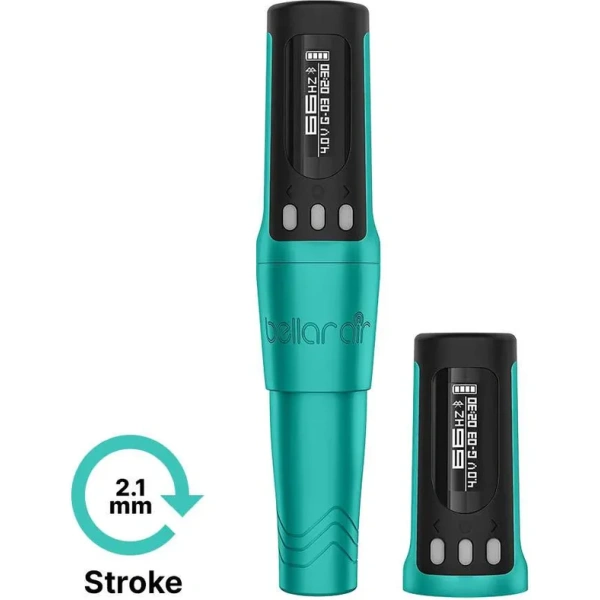 Bellar Air Blue 2.1 mm Stroke Wireless PMU Machine (2 Batteries Included)