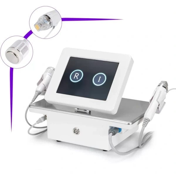 Gold Micro Crystal RF Machine Cold Hammer Skin Tightening Pore Refining For Spa