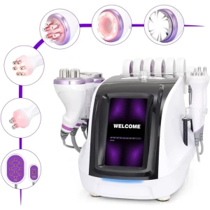 Ultrasonic Cavitation Machine 6 in 1 80k Body and Face Comprehensive Care for Home Use