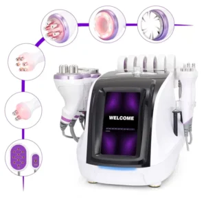 Unoisetion Ultrasonic Cavitation Machine 6 in 1 80k Body and Face Comprehensive Care for Home Use