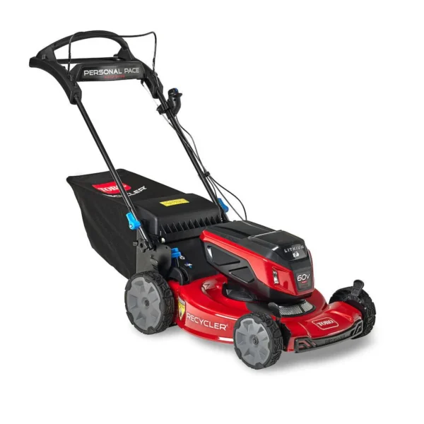 22 in. 60V MAX Electric Battery SMARTSTOW Personal Pace Auto-Drive High Wheel Lawn Mower w/ Headlights