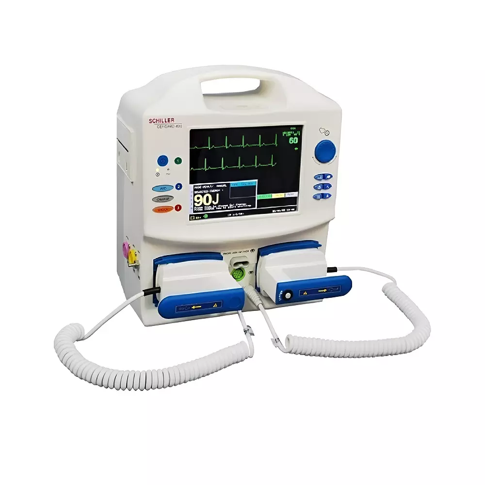 Schiller Defigard 400 Biphasic Defibrillator with recorder